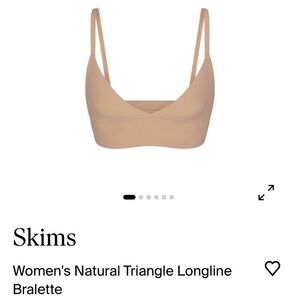 Skims Fits Everybody Triangle Longline Bralette | Clay